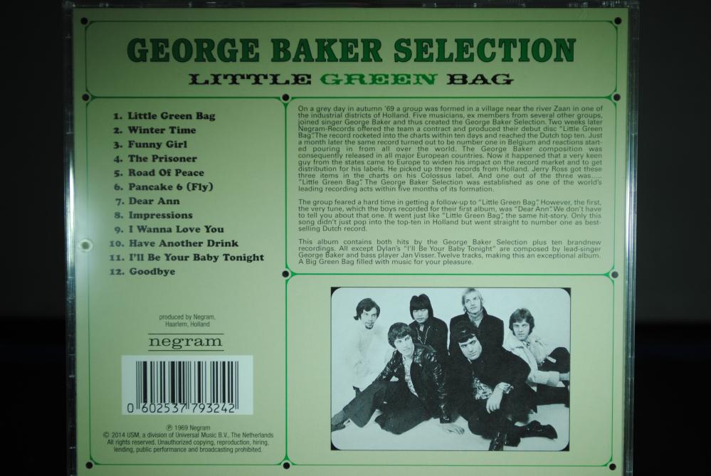 Opstand Doorweekt aanklager George Baker Selection - Little Green Bag -